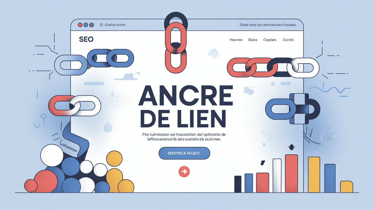 illustration ancre de lien SEO page web
