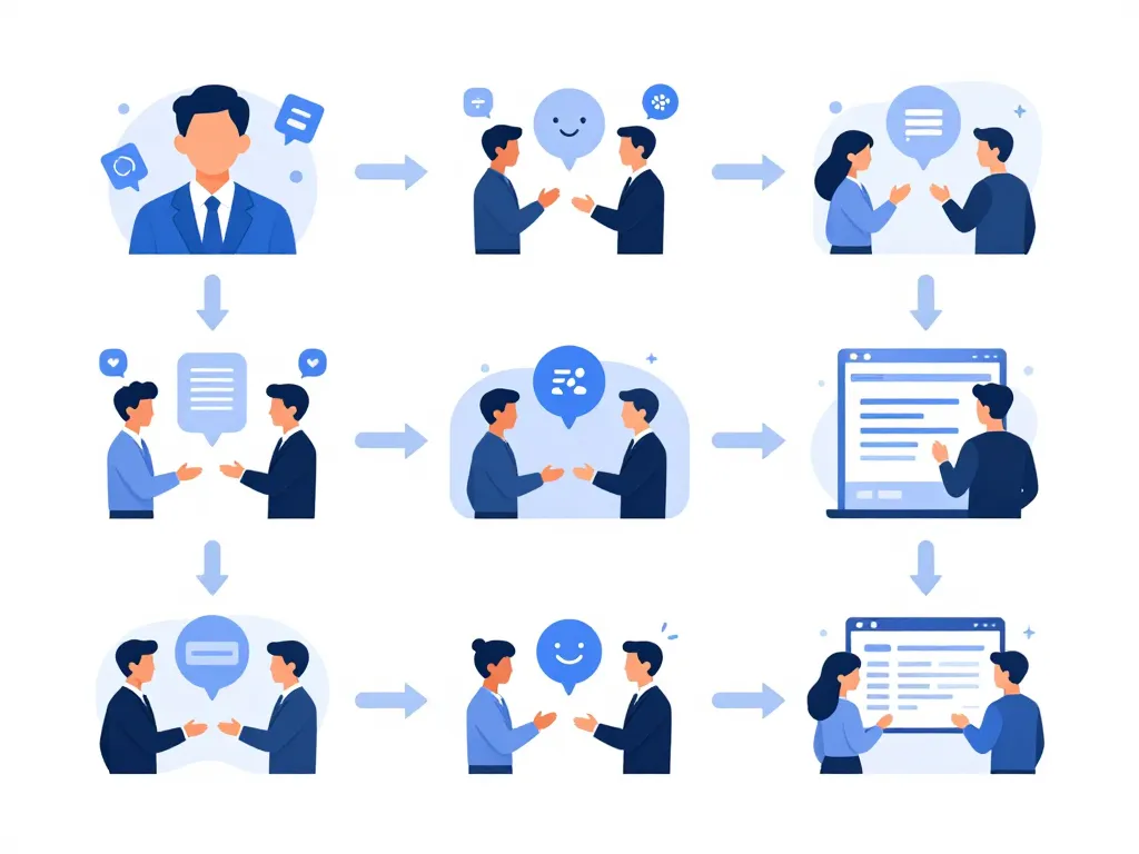 diagramme process assistante virtuelle onboarding