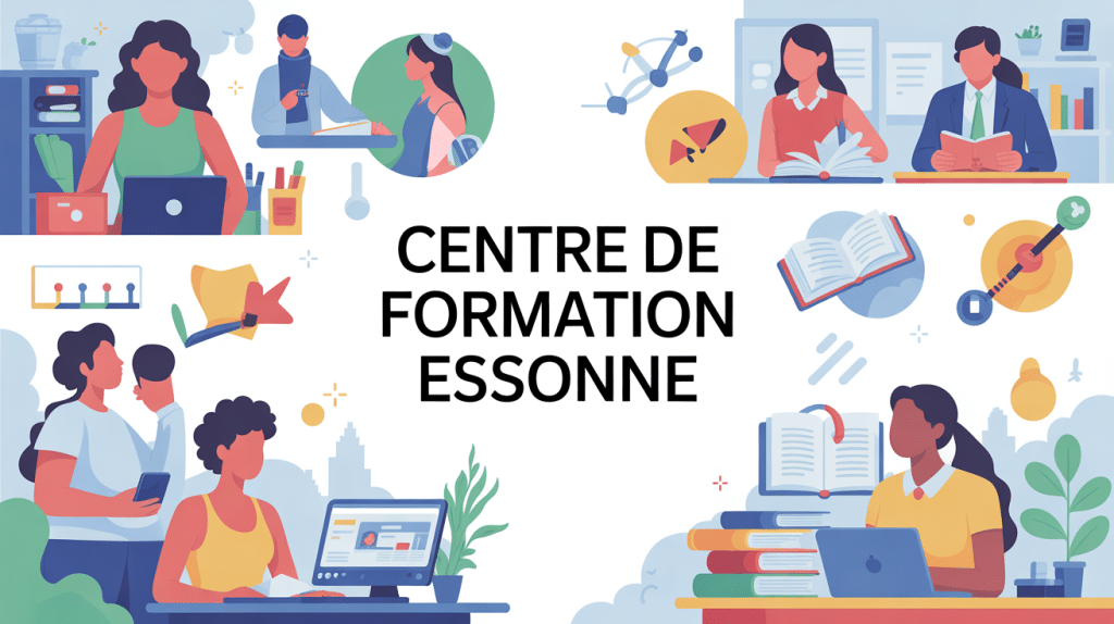 illustration centre de formation de l'Essonne ambiance dynamique