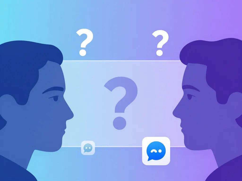 image métaphorique de cette personne n'est pas disponible sur messenger séparation