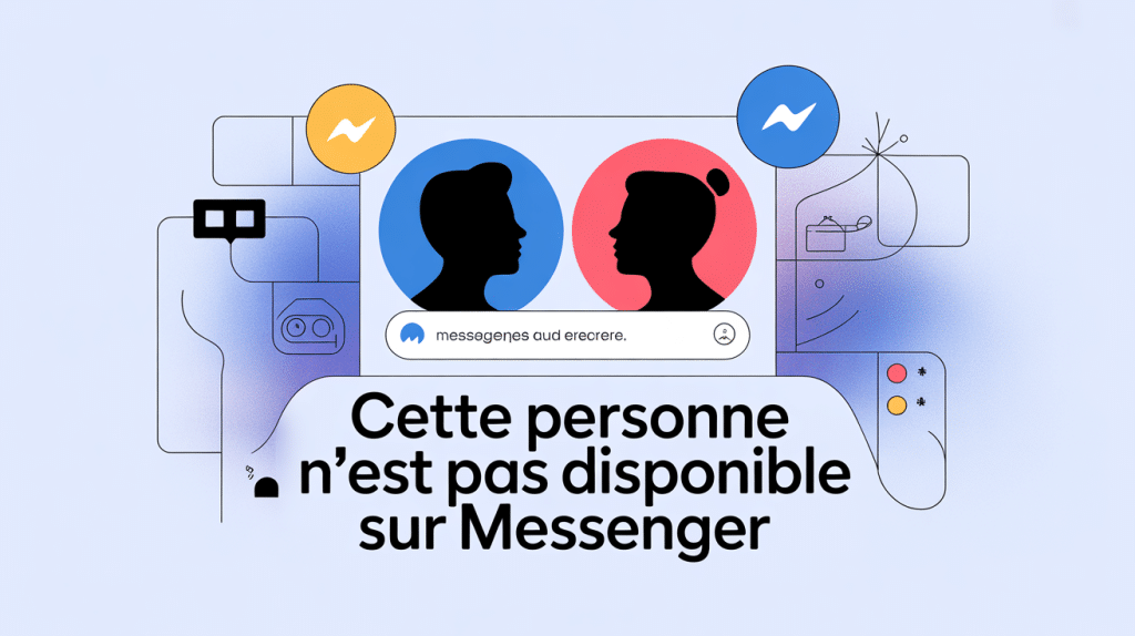 illustration vectorielle de cette personne n'est pas disponible sur messenger