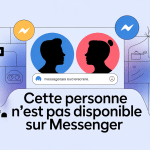 illustration vectorielle de cette personne n'est pas disponible sur messenger