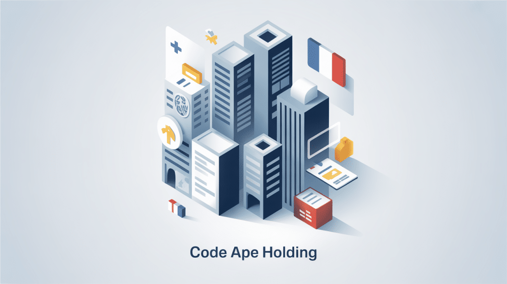 illustration code ape holding création société