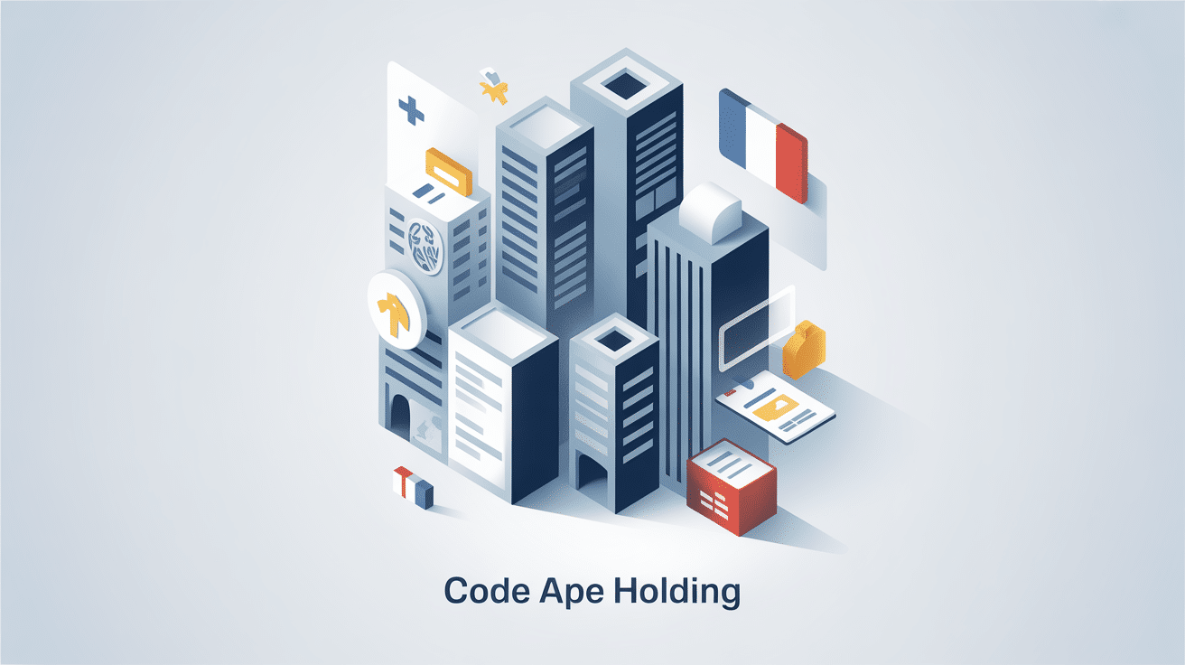 illustration code ape holding création société