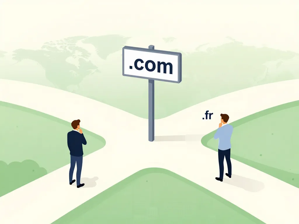.com ou .fr choix selon activité marché