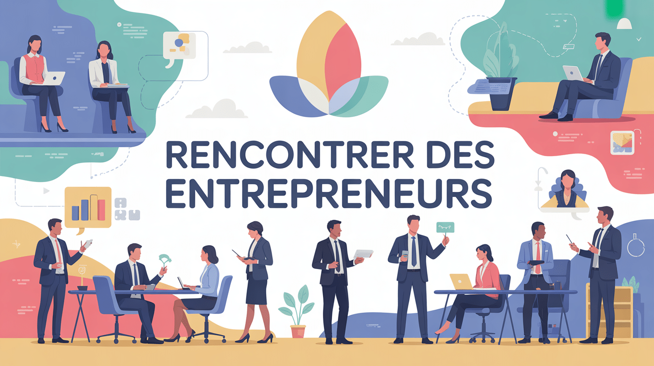 illustration moderne comment rencontrer des entrepreneurs