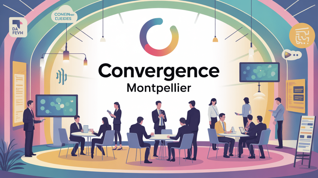 Illustration salon Convergence Montpellier professionnels innovation