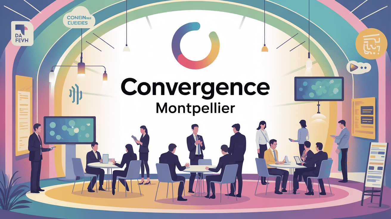 Illustration salon Convergence Montpellier professionnels innovation