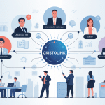 Illustration de cristolink comme hub numérique central