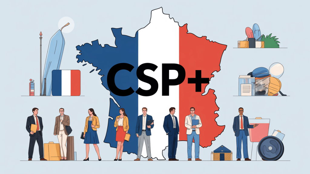 Illustration CSP+ dynamique en France