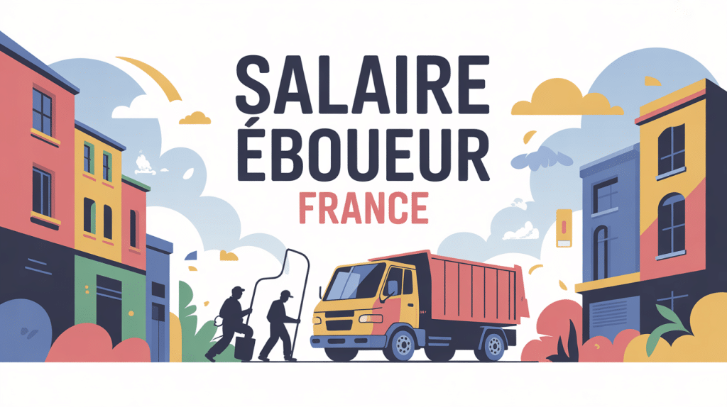 eboueur salaire France, illustration éboueurs ville