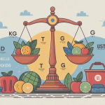 illustration globale échelle des poids pictogrammes unités