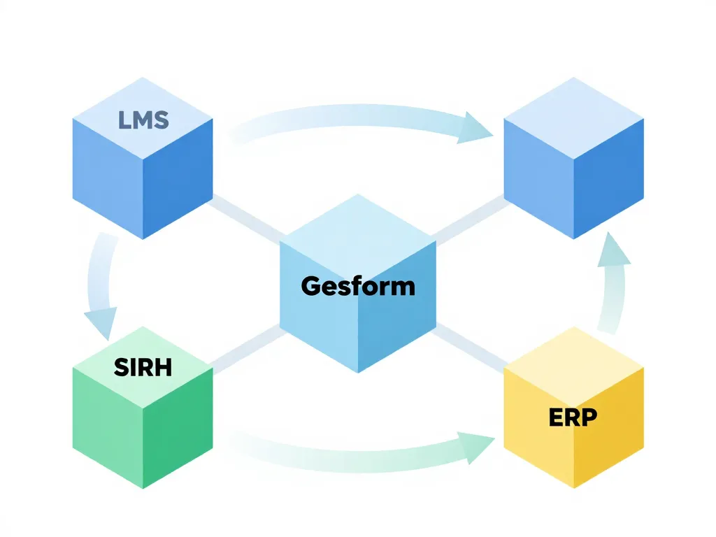 Diagramme concept gesform lms erp sirh