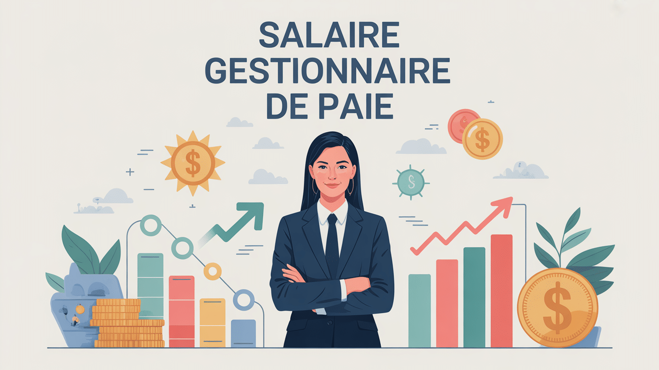 gestionnaire de paie salaire illustration réussite et carrière