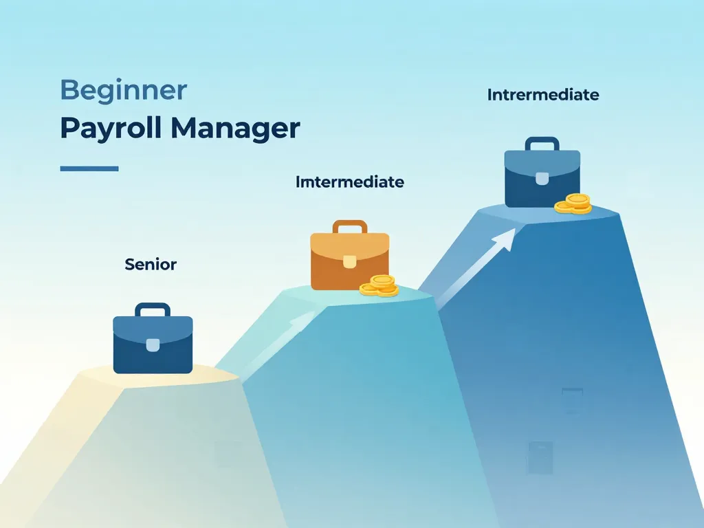 gestionnaire de paie salaire visualisation progression niveau