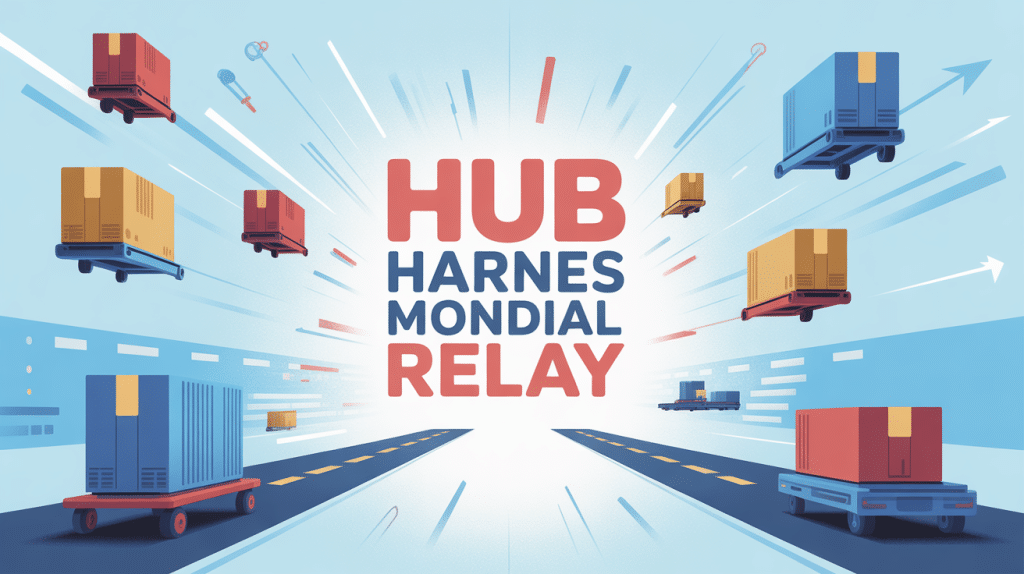 Flux colis hub Harnes Mondial Relay