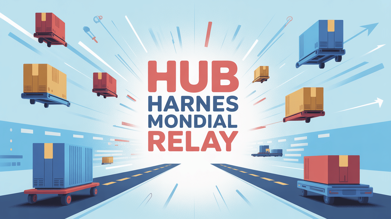 Flux colis hub Harnes Mondial Relay