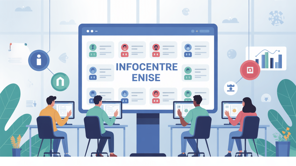 illustration portail infocentre enise utilisateurs