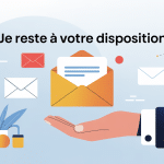 illustration politesse professionnelle je reste a votre disposition