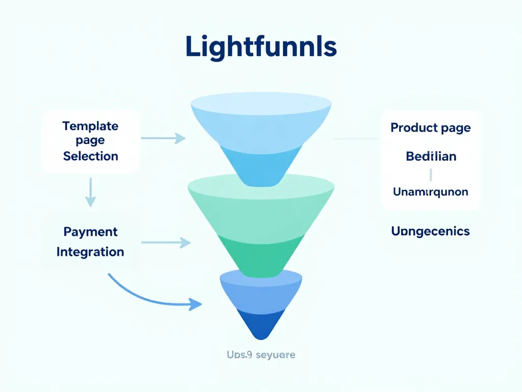 Diagramme Lightfunnels étapes funel e-commerce
