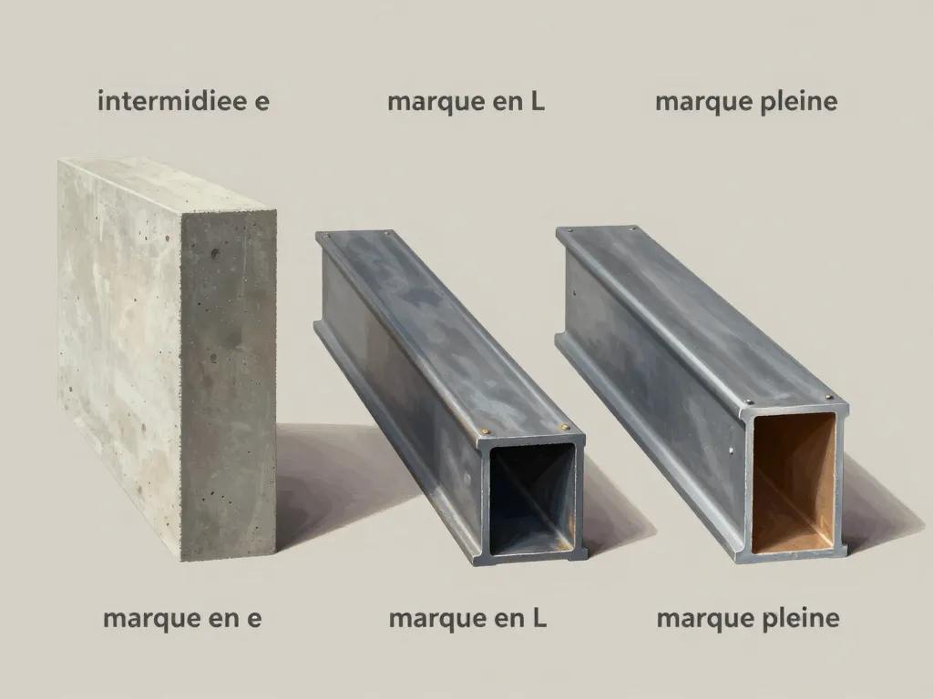 visualisation marque en e marque L marque pleine profilés