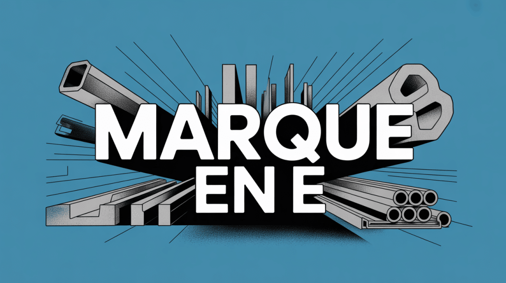 illustration marque en e béton acier conformité