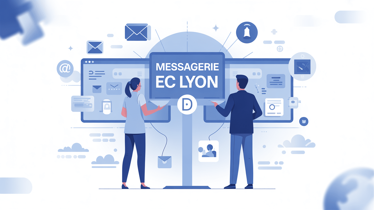 messagerie ec lyon vecteur étudiant professionnel