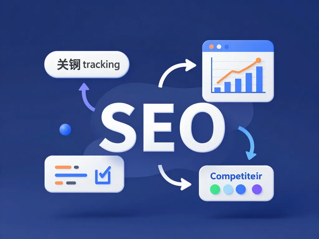 Diagramme concept des outils SEO RankerFox
