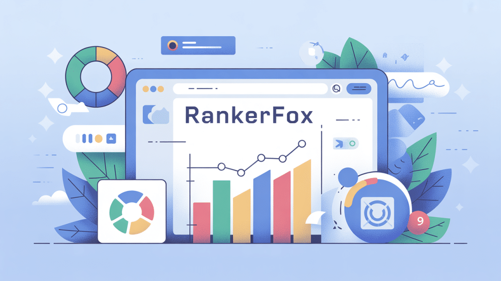 Illustration SEO vectorielle avec RankerFox