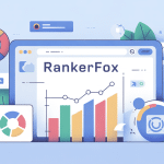 Illustration SEO vectorielle avec RankerFox
