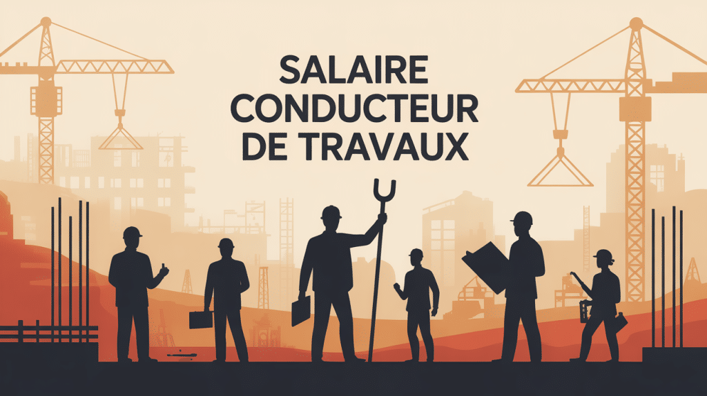 illustration salaire conducteur de travaux sur chantier BTP