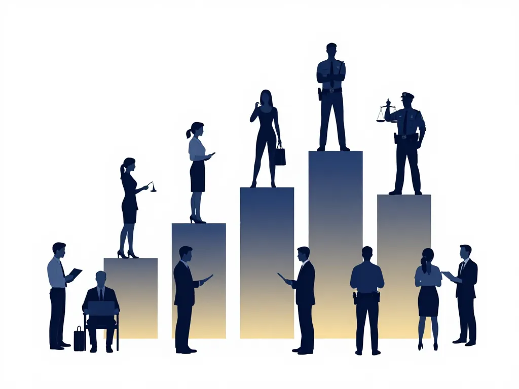 Panorama salaires criminologie différents secteurs