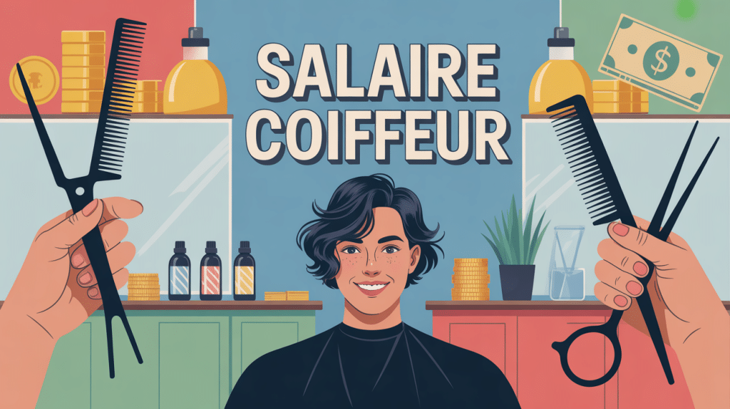 illustration métier et rémunération salaire des coiffeurs