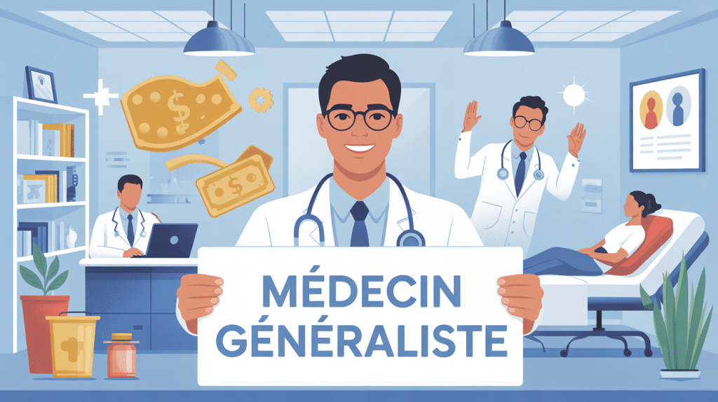 illustration salaire medecin generaliste cabinet France