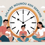 salaire nounou 40h par semaine image famille et horloge