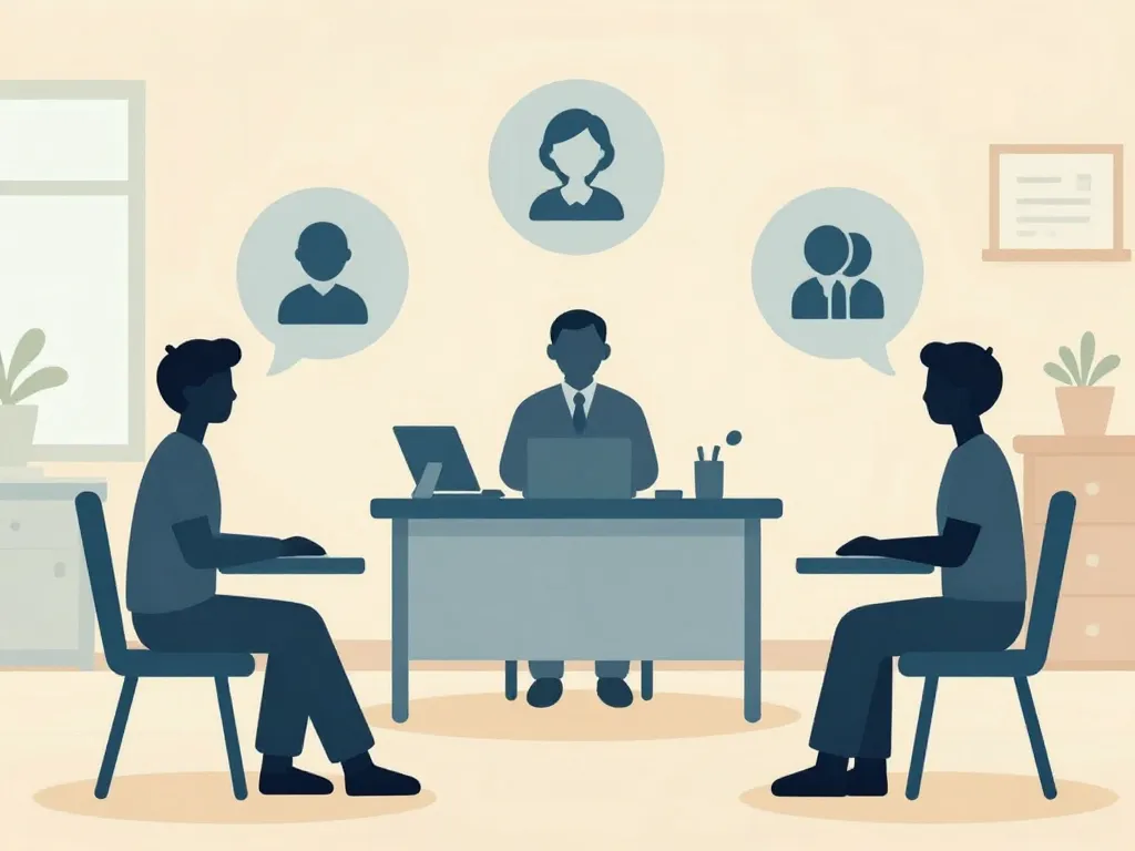 Scène illustrant salaire orthophoniste salarié hôpital association clinique