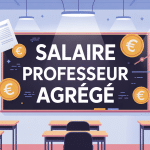 professeur agrégé salaire illustration classe euros