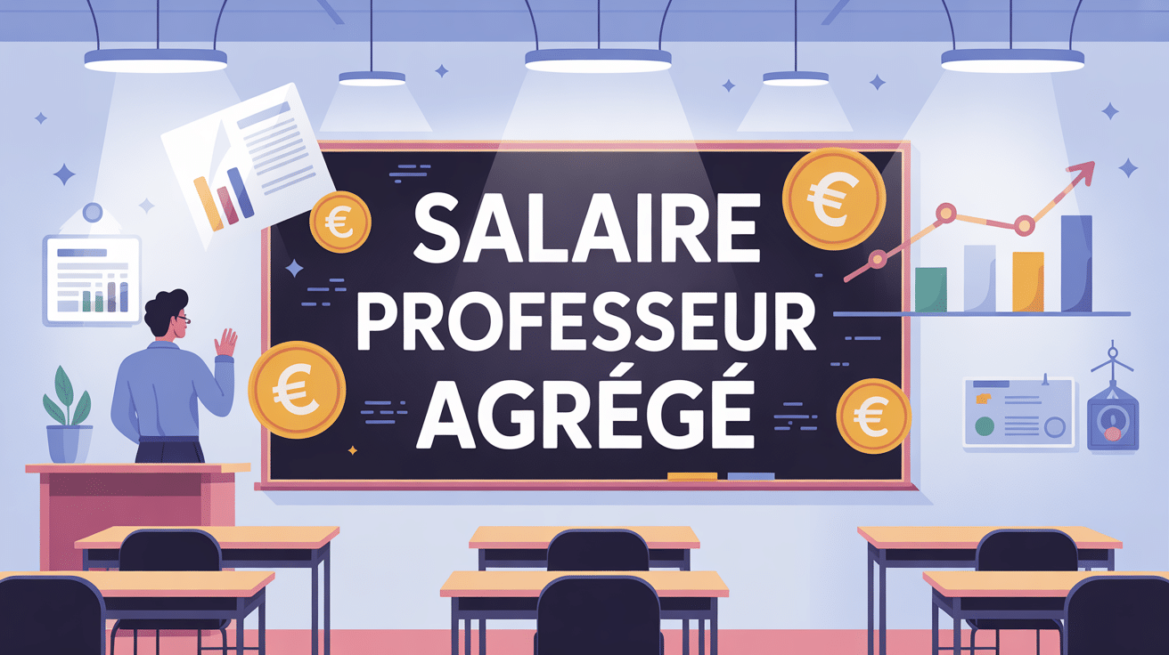 professeur agrégé salaire illustration classe euros
