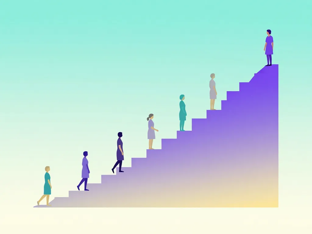 progression salaire sage femme illustration abstraite