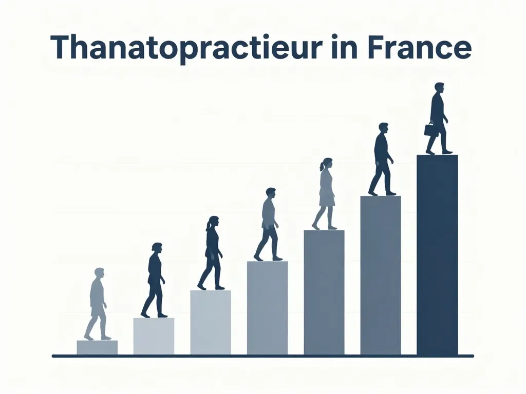 salaire thanatopracteur progression salaire graphique France