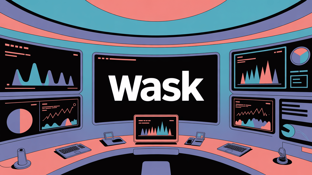 illustration vectorielle du cockpit wask centralisant publicités en ligne