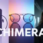 Illustration Chimera smartphone lunettes black metal