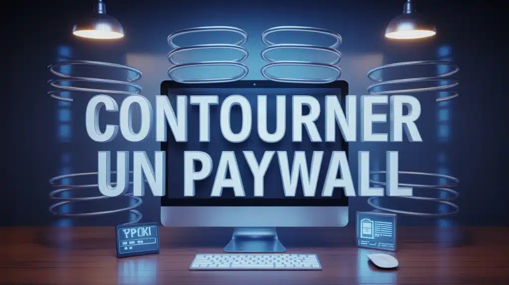 écran ordinateur avec cadenas pour contourner un paywall