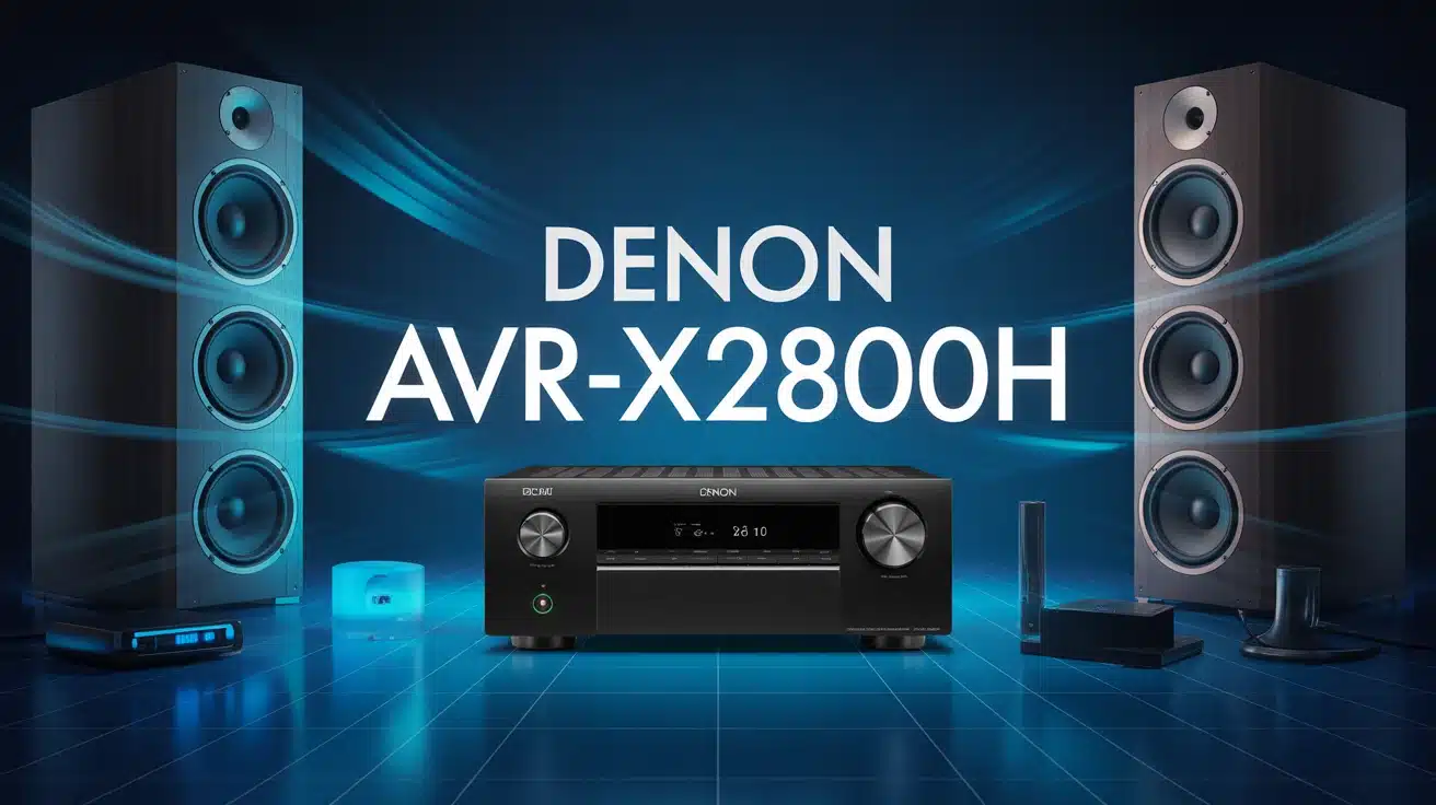 Amplificateur Denon AVR X2800H avec connectivité HDMI 2.1 et Dolby Atmos