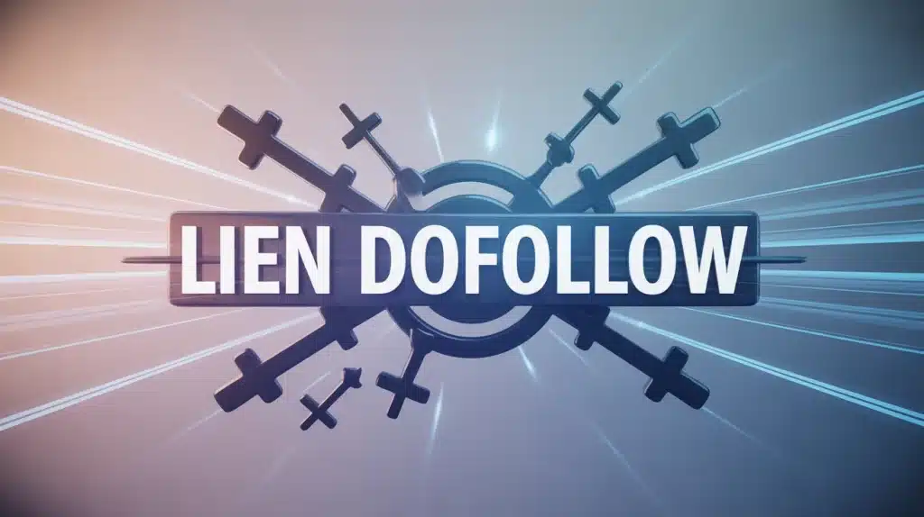 Illustration vectorielle lien dofollow SEO