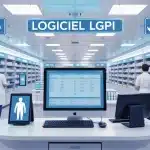Illustration pharmacie digitale avec Logiciel LGPI