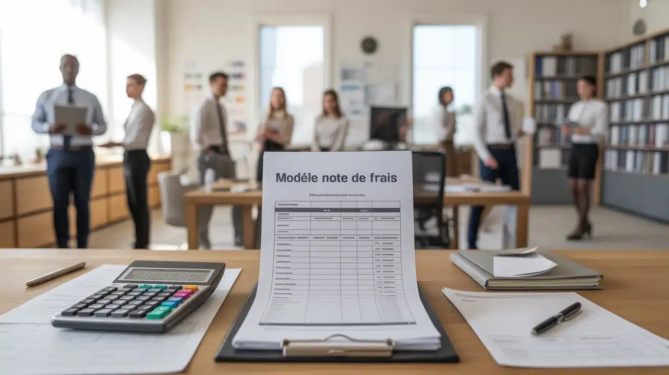 illustration modèle de note de frais gestion administrative entreprise