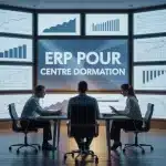 erp pour centre de formation sur écrans et équipe