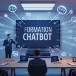 formation chatbot illustration high-tech