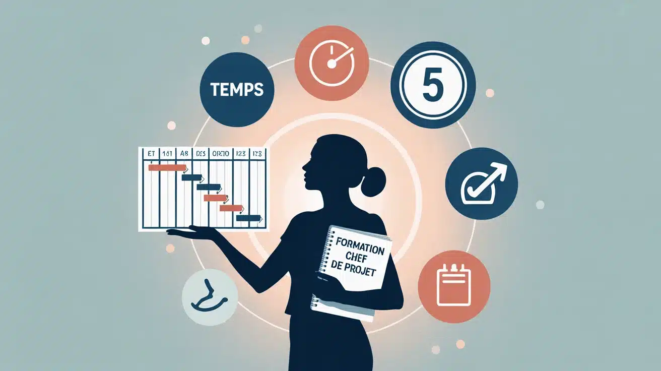 formation chef de projet icônes cycle de vie